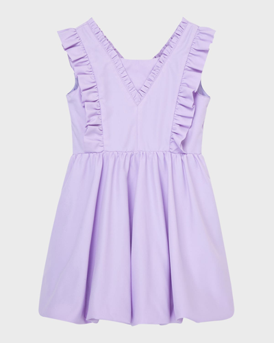 Shop Habitual Girl's Babydoll Bubble Dress In Lilac