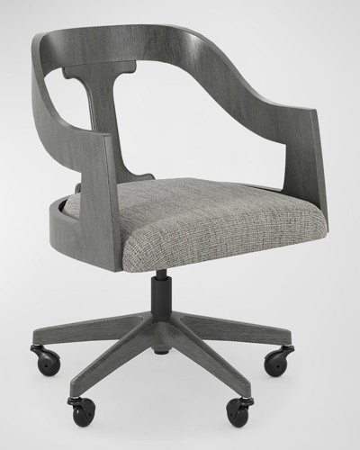 Shop Casa Ispirata Crescent Desk Chair In Argento