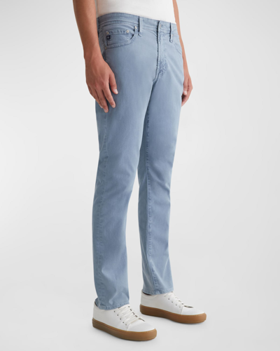 Shop Ag Everett Slim-straight Twill Pants In Sulfur Blue Ice