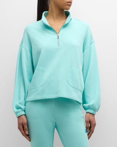 Shop Sol Angeles Mineral Oversized Pullover In Pool Mw