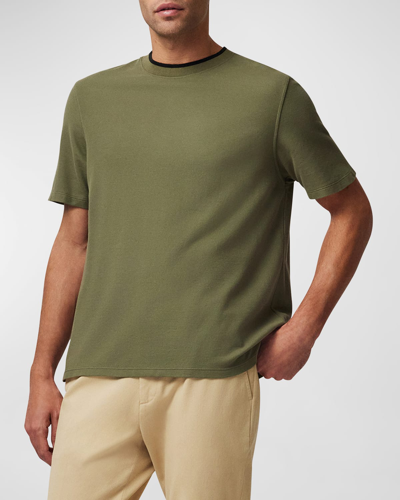 Shop Atm Anthony Thomas Melillo Men's Pique Pima Cotton T-shirt In Army