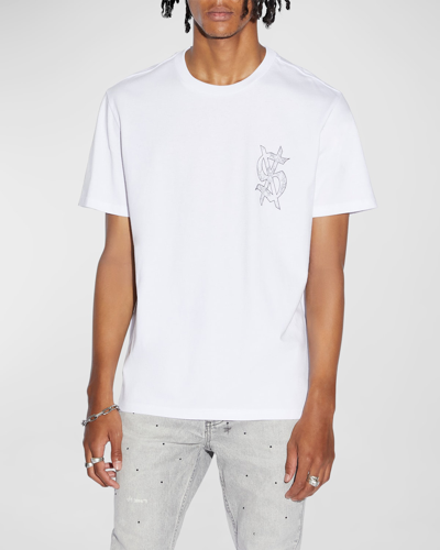 Shop Ksubi Men's Snake Dollar Kash Short-sleeve T-shirt In White