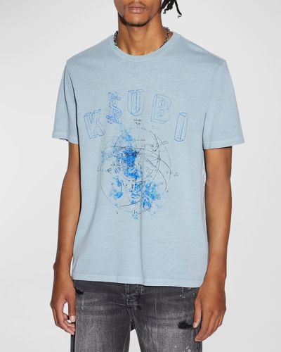 Shop Ksubi Men's Diagrams Kash T-shirt In Blue