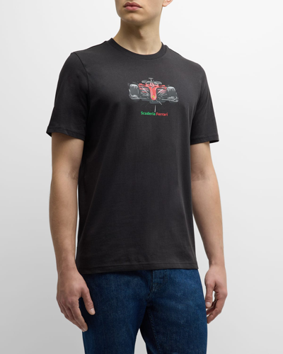 Shop Puma X Ferrari Men's Race Graphic T-shirt In Black