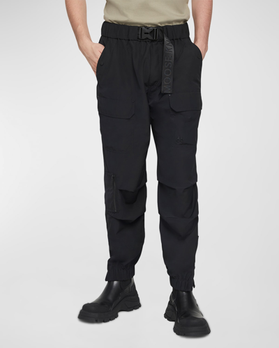 Shop Moose Knuckles Men's Arnaud Pants In Black