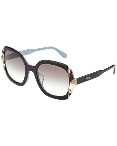 Shop Prada Women's Pr16usf 54mm Sunglasses In Black