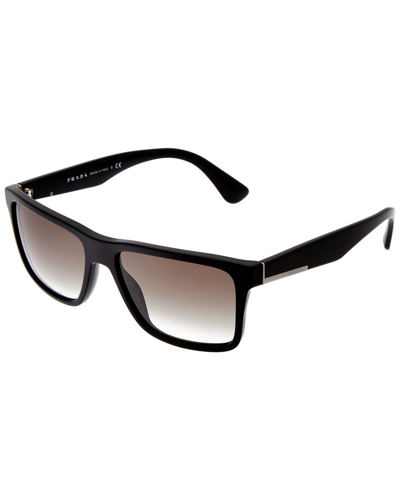 Shop Prada Men's 0pr 19ss 59mm Sunglasses In Black