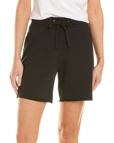 Shop James Perse French Terry Short In Black