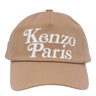 Shop Kenzo Utility Baseball Cap In Dark Beige