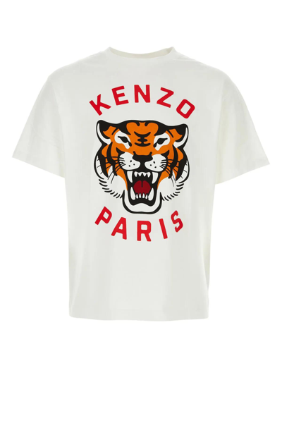 Shop Kenzo White Cotton Oversize T-shirt In Off White