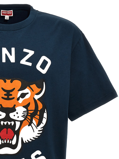 Shop Kenzo Lucky Tiger T-shirt In Midnight Blue