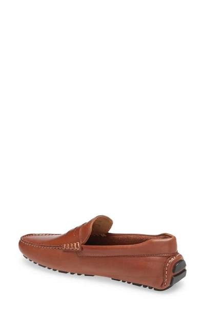 Shop Nordstrom Driving Penny Loafer In Tan Leather
