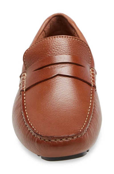 Shop Nordstrom Driving Penny Loafer In Tan Leather