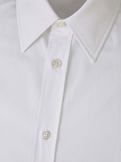 Shop Alexander Mcqueen Cotton Harness Shirt In Blanc