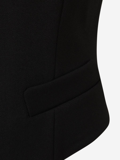 Shop Chloé X Atelier Jolie Reversible Wool Vest In Negre