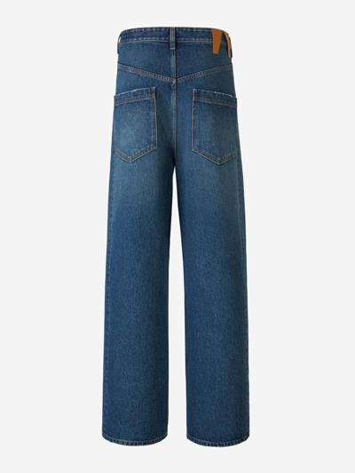 Shop Darkpark Cotton Ines Jeans In Blau Denim