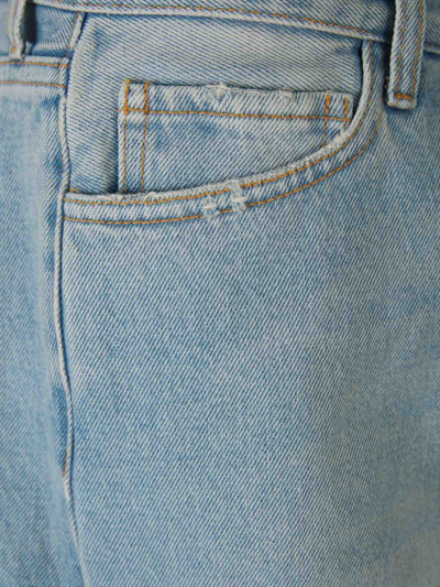 Shop Darkpark Naomi Cotton Jeans In Blau Denim