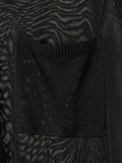 Shop Dorothee Schumacher Semi-transparent Knitted Blouse In Negre