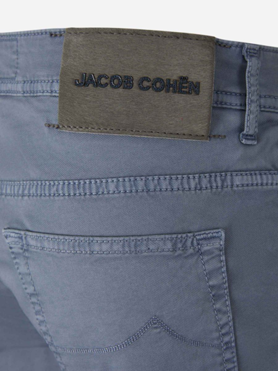 Shop Jacob Cohёn Jacob Cohen Lou Cotton Bermuda Shorts In Denim
