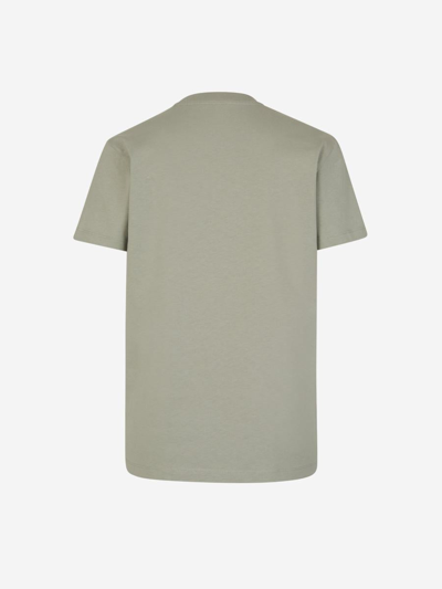 Shop Moncler Cotton Logo T-shirt In Verd