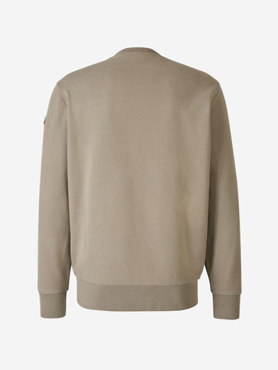 Shop Moncler Crewneck Sweatshirt In Verd Militar