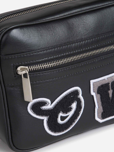 Shop Off-white Varsity Crossbody Bag In Negre