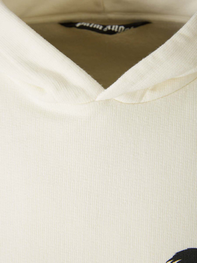 Shop Palm Angels Logo Cotton Sweatshirt In Groc Clar