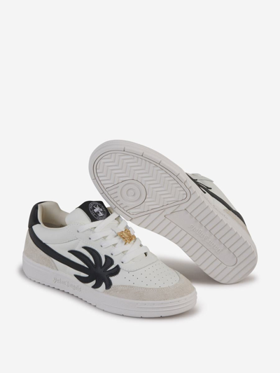 Shop Palm Angels Palm University Sneakers In Woven Logo On Tongue