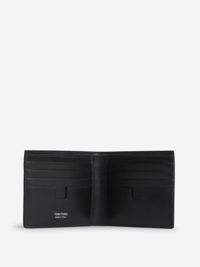 Shop Tom Ford Croco Leather Wallet In Croco Effect