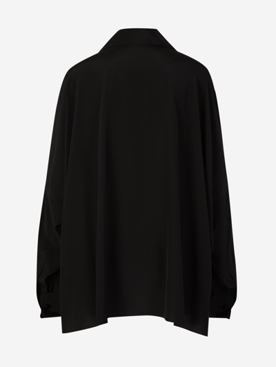 Shop Tom Ford Oversized Stretch Blouse In Negre