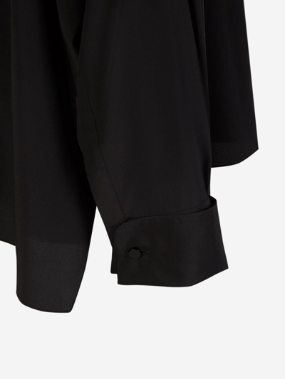 Shop Tom Ford Oversized Stretch Blouse In Negre