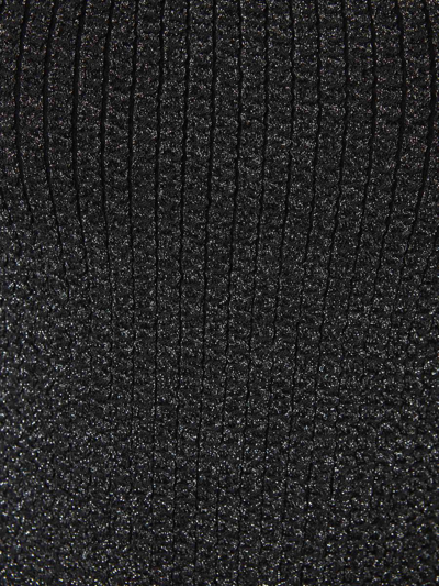 Shop Totême Lurex Knit Top In Negre