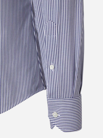 Shop Traiano Milano Rossini Radical Shirt In Blue And White