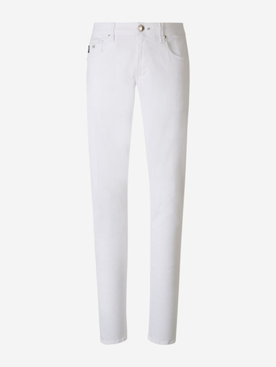 Shop Tramarossa Michelangelo Slim Jeans In White