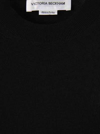 Shop Victoria Beckham Plain Wool Sweater In Negre
