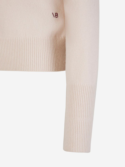 Shop Victoria Beckham Turtleneck Sweater In Contrast Ribbed Collar