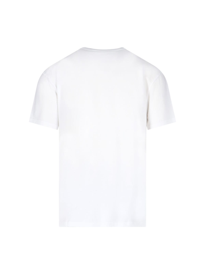 Shop Jw Anderson Crew-neck Logo T-shirt In White