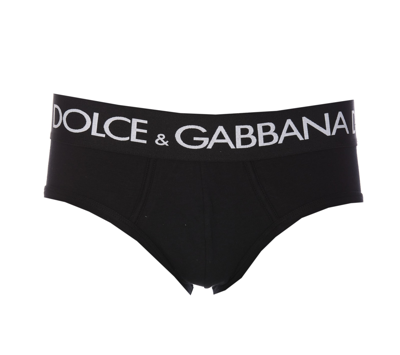 Shop Dolce & Gabbana Bipack Brando Brief In Nero