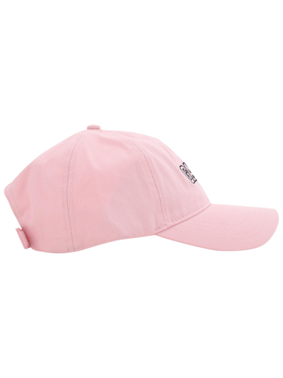 Shop Ganni Baseball Hat In Pink