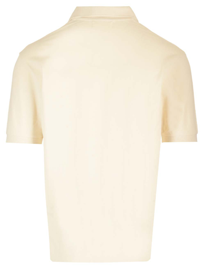 Shop Isabel Marant White Polo Shirt In Cipria