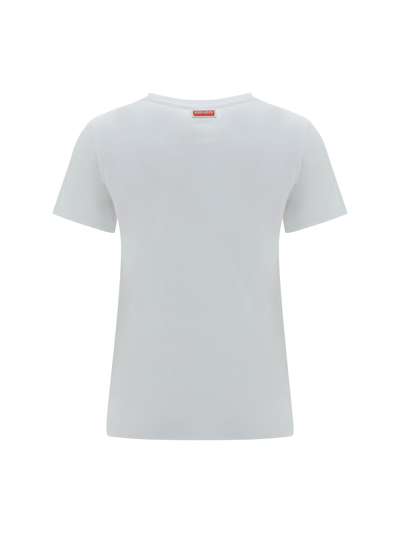 Shop Kenzo Tiger T-shirt In Off White