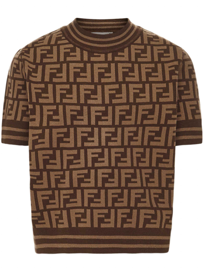 Shop Fendi Sweater In Marrone