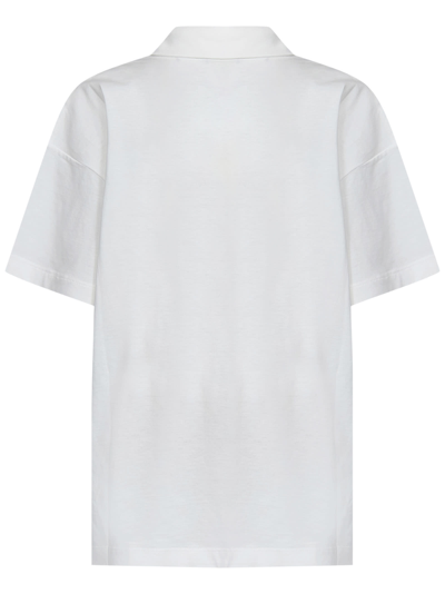 Shop Fendi Polo Shirt In Bianco