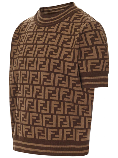 Shop Fendi Sweater In Marrone