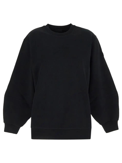 Shop Moncler Cotton Sweatshirt In Nero
