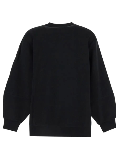 Shop Moncler Cotton Sweatshirt In Nero