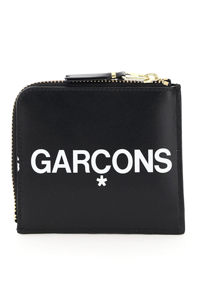 Shop Comme Des Garçons Zip Wallet Huge Logo