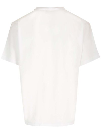 Shop Stone Island Crew-neck T-shirt In Bianco