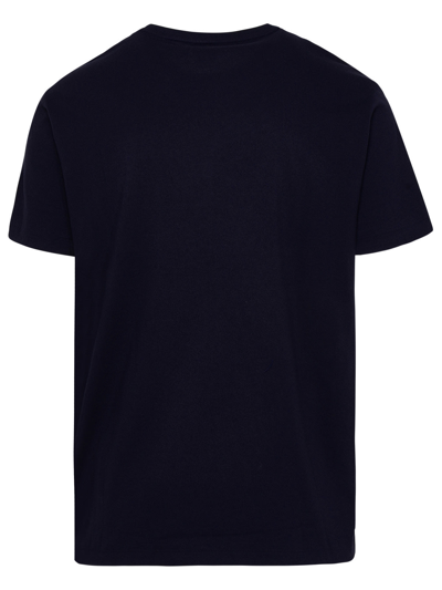 Shop Polo Ralph Lauren Blue Cotton T-shirt In Blu Navy