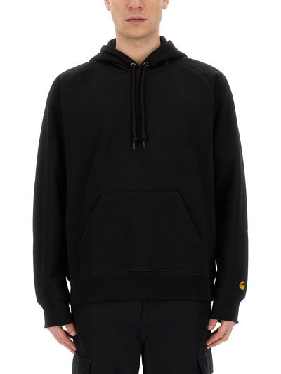 Shop Carhartt Sweatshirt With Logo In Black